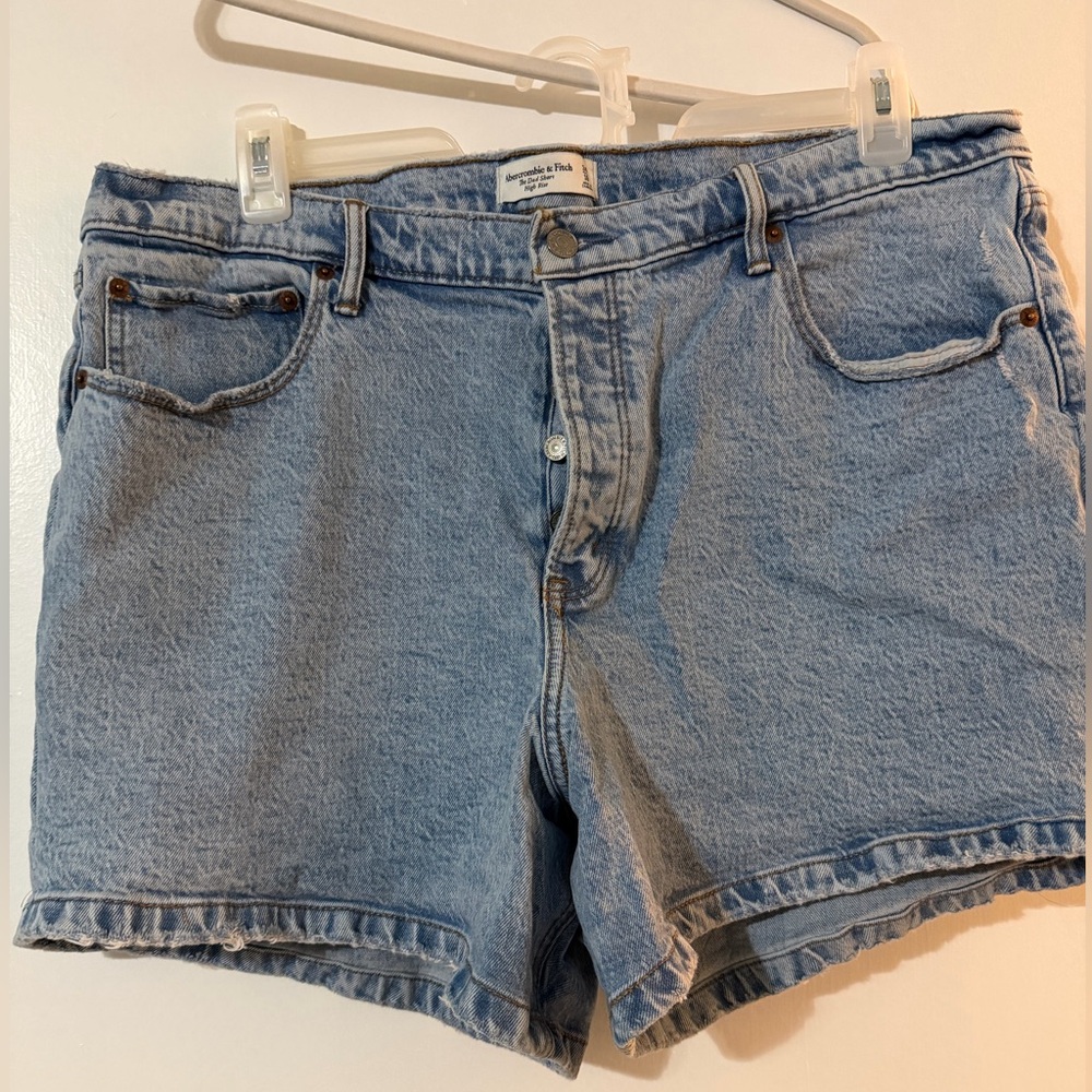 Abercrombie & Fitch Light Blue Jean Shorts
